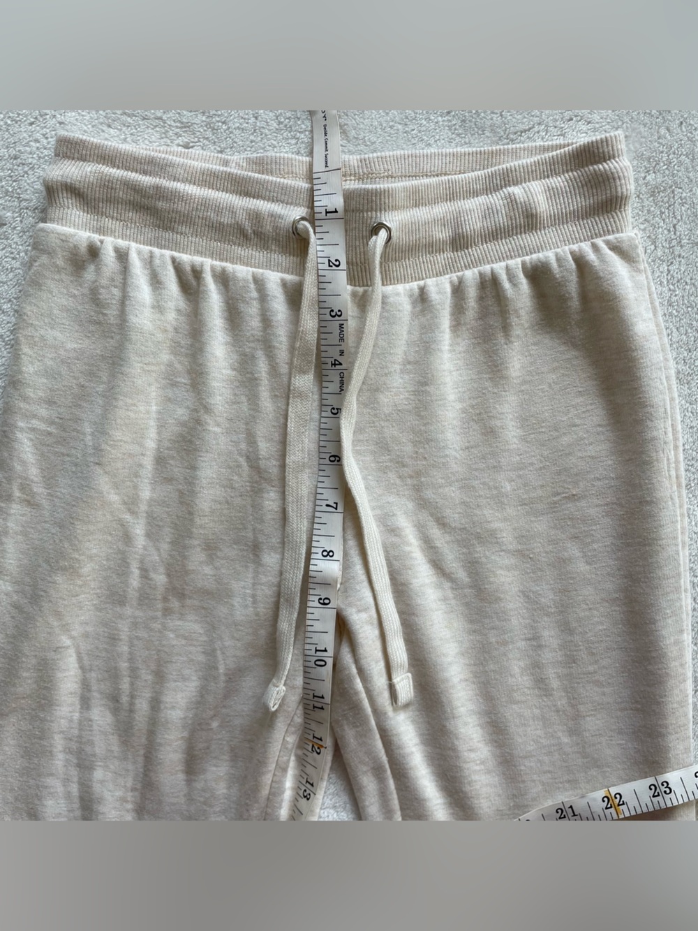 Cream Flared Sweatpants size XS - Picture 8 of 11